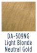 Dream Age Socolor DA509ng  Light Blonde Neutral Gold 3 oz