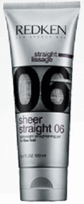 Redken Sheer Straight 06 lightweight straightening gel  34 oz