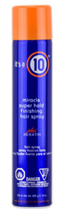 Its a 10 Miracle Super Hold Finishing Hair Spray Plus Keratin 10 oz