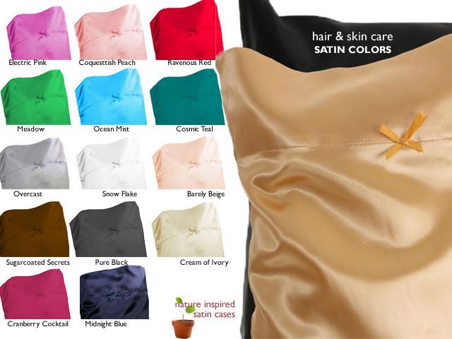 Neero & Ana Satin Hydration Therapy Organic Satin Pillowcase