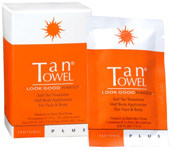 TanTowel Self-Tan Towelette Half Body Application Plus-Tan Towel Self-Tan Towelette Half Body Application Plus